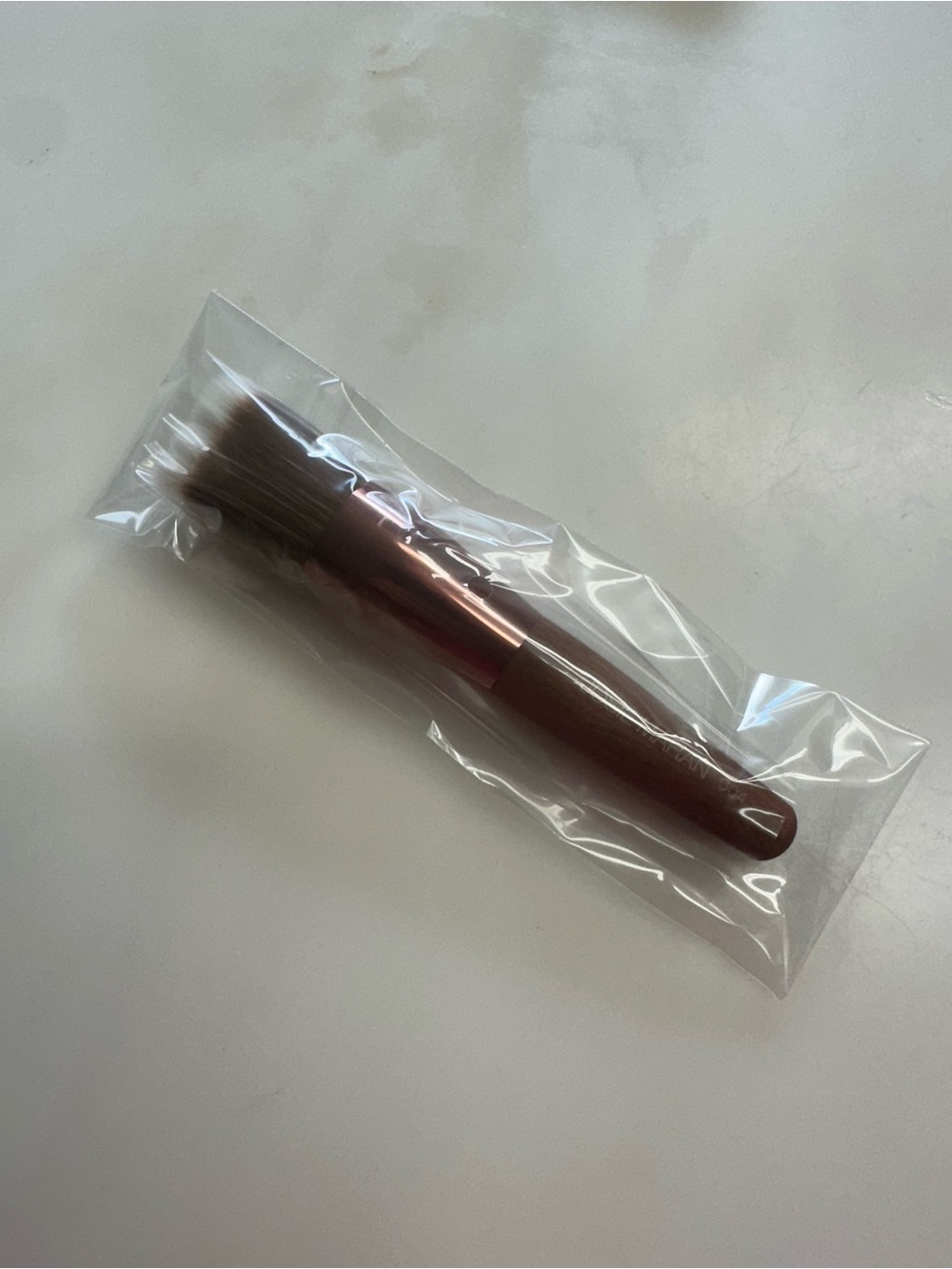 JOSIE MARAN Brown and Rose Gold Makeup Brush